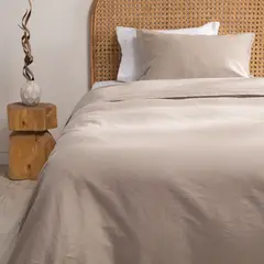 BASEMENT HOME - Funda Plumón Algodón Lino