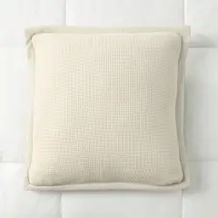 CASA CANTABRIA - Cojín 100% Algodón Waffle 50x50cm