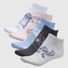 DISNEY - Pack X5 Medias Cortas Mujer