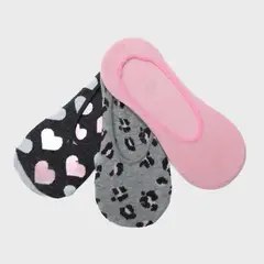 SYBILLA - Pack de 3 Medias Cortas Mujer Algodón Diseño Liso