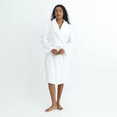 BASEMENT HOME - Bata De Baño 100% Algodón Terry 320gr