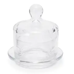 MICA - Mantequillero Vidrio Redondo 9x9x9.5 Cm