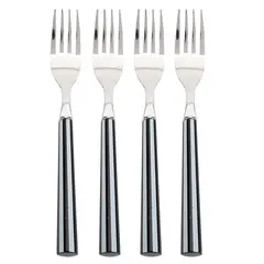 MICA - Set X4 Tenedores Rayas Negro