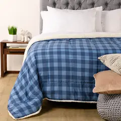 MICA - Edredón Estampado Con Sherpa