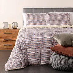 BENETTON - Edredón Estampado Bari Sherpa