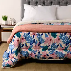 MICA - Edredón Estampado Con Sherpa