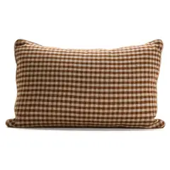 BASEMENT HOME - Cojín Earth Vichy 100% Lino 40x60cm