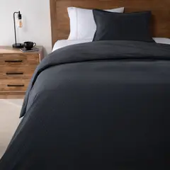 BASEMENT HOME - Funda Plumón Bordada Cadena 100% Algodón