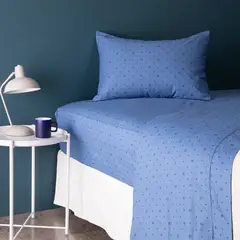 BENETTON - Juego de Sábanas Estampadas 100% Algodón 180 Hilos