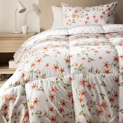 MICA - Edredón Estampado Reversible Floreado