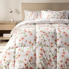 MICA - Edredón Estampado Reversible Floreado