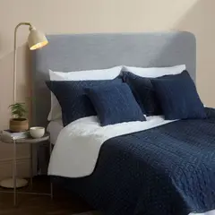 MICA - Cubrecama Estampado Mar con Sherpa