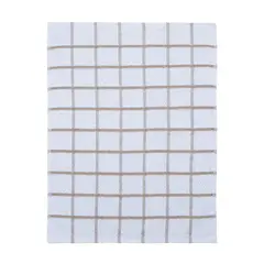 MICA - Set X2 Paños De Cocina Cuadrados Beige