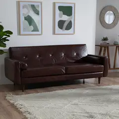 MICA - Sofá Cama Futón Eduardo 3 Cuerpos 1.5 Plz