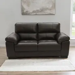 BASEMENT HOME - Sofá Grand Miller 2 Cuerpos Cuero Combinado