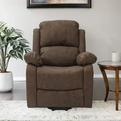 MICA - Sofá Reclinable Escocia 1 Cuerpo con Alzador, Calentador y Masajeador