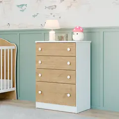 MICA KIDS - Cómoda Bitono 4 Cajones