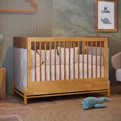 MICA KIDS - Cuna Tessa Blanco/Wood