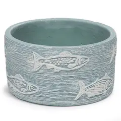 BASEMENT HOME - Maceta Peces Gris 15x8cm