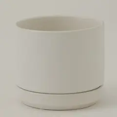 MICA - Maceta Redonda Lisa Blanca