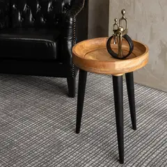 BASEMENT HOME - Mesa Auxiliar Madera 60x40cm