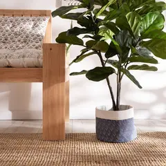 ROBERTA ALLEN - Canasto De Tela Naranja 20x25cm