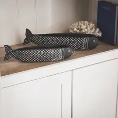 BASEMENT HOME - Adorno Pez Largo Negro