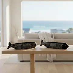 BASEMENT HOME - Adorno Pez Largo Negro