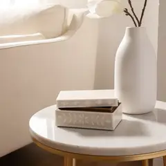 ROBERTA ALLEN - Caja Decorativa Beige 15x10x6cm