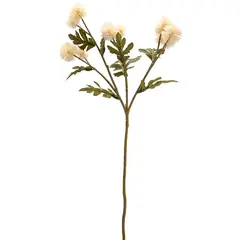 MICA - Ramo Flor Decorativa De Cardo Blanco 55cm