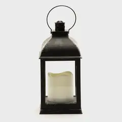 MICA - Farol Vela Negro 24cm