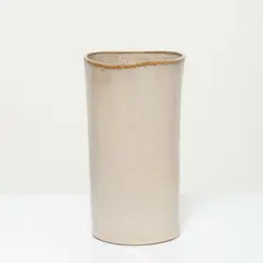 CASA CANTABRIA - Jarrón Decorativo Marrón De Cerámica 25cm