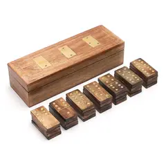 BASEMENT HOME - Juego Dominó De Madera 20x6x6cm