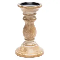 CASA CANTABRIA - Candelabro De Madera 20cm