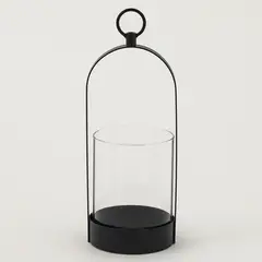 MICA - Farol Negro De Vidrio