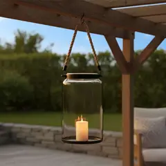 MICA - Farol Negro De Vidrio