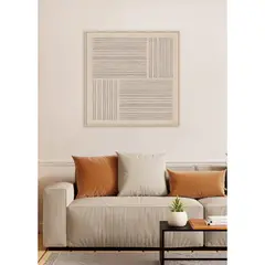 MICA - Cuadro Lineas Relieve 82x82cm