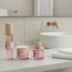 ROBERTA ALLEN - Set Aromático Floral Dulce : Vela Aromática132ml + Difusor 80ml + Ambientador Spray 80ml