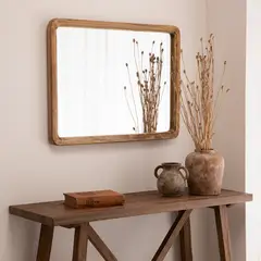 BASEMENT HOME - Espejo Rectangular Madera 80cm