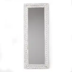 ROBERTA ALLEN - Espejo Rectangular Marco Madera Blanco 140x70cm