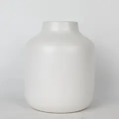 MICA - Maceta Cerámica Blanca 15x18cm