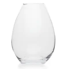 MICA - Florero Transparente Oval Vidrio 25x75cm