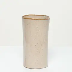 CASA CANTABRIA - Jarrón Decorativo Marrón De Cerámica 21cm