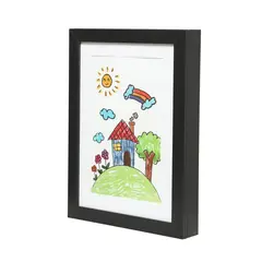 BASEMENT HOME - Marco de Fotos MDF Negro Dibujos Infantiles 30x36cm