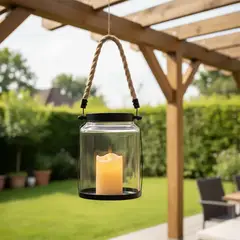 MICA - Farol Negro De Vidrio