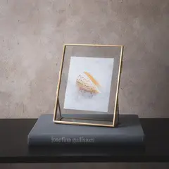 BASEMENT HOME - Marco De Fotos Metal Dorado 13x18cm