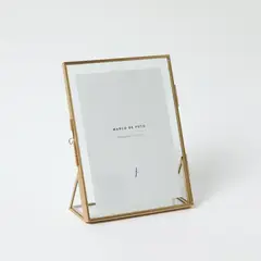 BASEMENT HOME - Marco De Fotos Metal Dorado 13x18cm