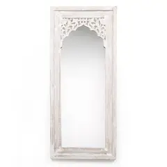 ROBERTA ALLEN - Espejo Rectangular Madera Blanco 140x60cm