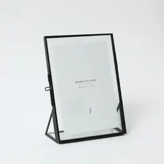 BASEMENT HOME - Marco De Fotos Metal Negro 21x16cm