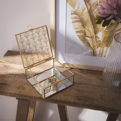 MICA - Caja De Vidrio Decorativa 15x6cm